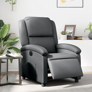 Fauteuil elektrisch verstelbaar kunstleer grijs