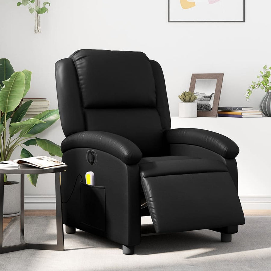 Massagestoel Verstelbaar Elektrisch Kunstleer Zwart Ja Elektrisch verstelbaar