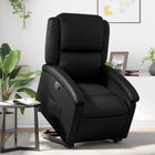 Recliner artificial leather black