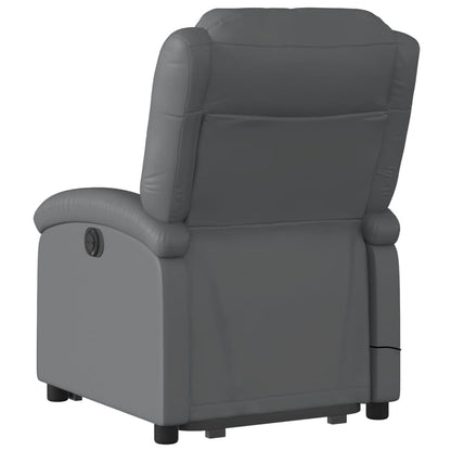 Sta-Op-Massagestoel Elektrisch Kunstleer Grijs Ja Elektrisch verstelbaar
