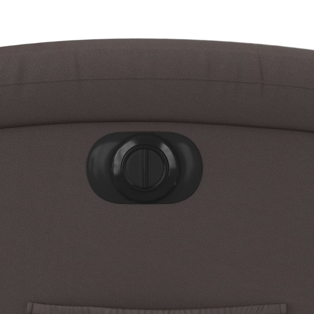 Fauteuil verstelbaar elektrisch echt leer donkerbruin Nee Elektrisch verstelbaar