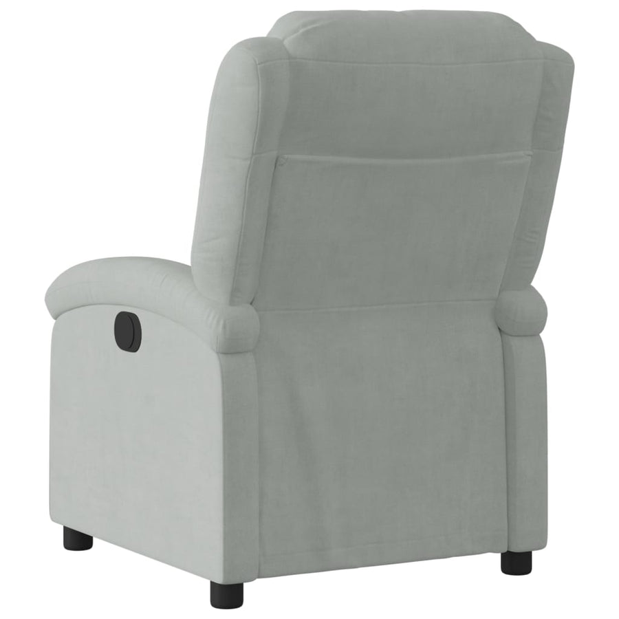 Fauteuil elektrisch verstelbaar stof lichtgrijs Nee Elektrisch verstelbaar