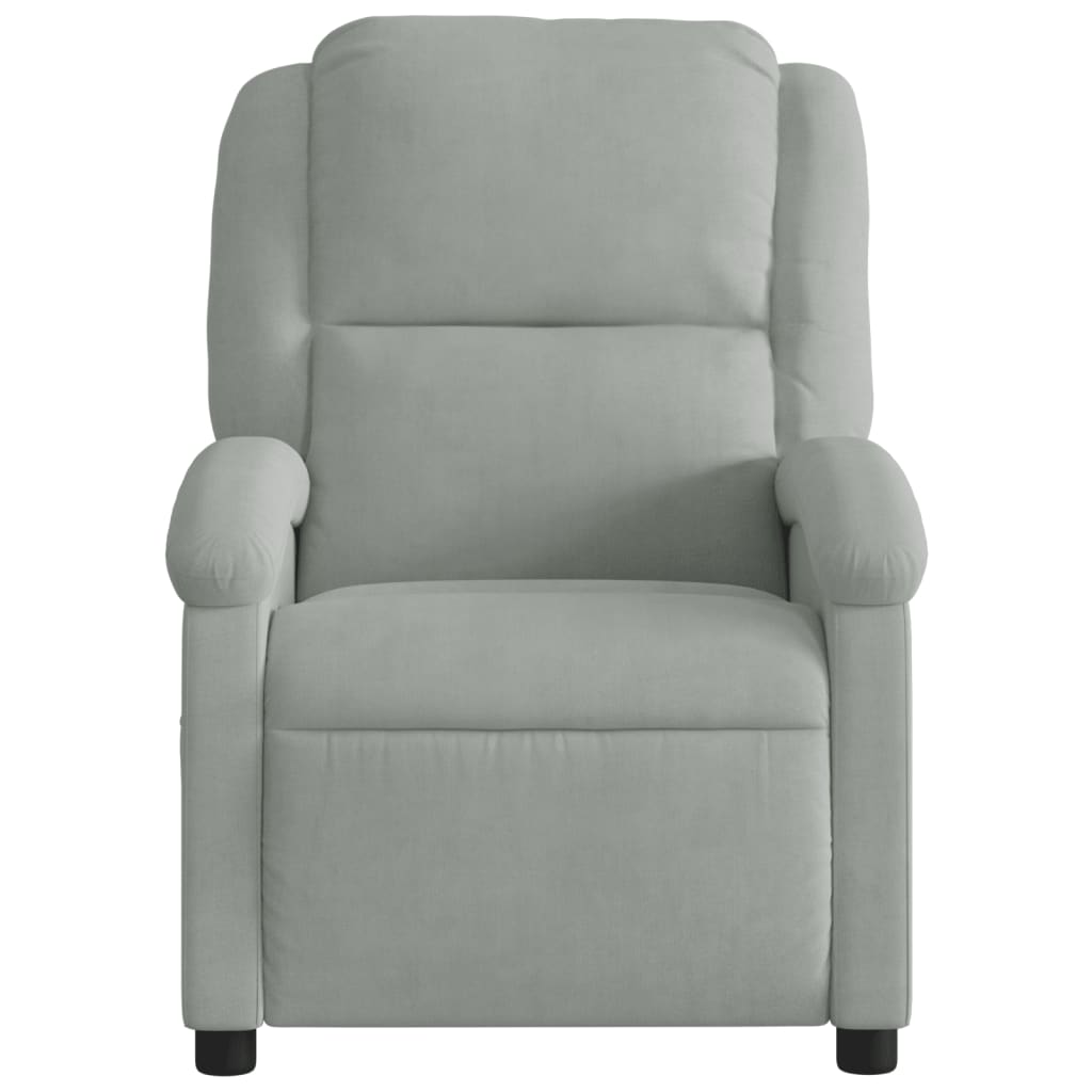 Fauteuil elektrisch verstelbaar stof lichtgrijs Nee Elektrisch verstelbaar