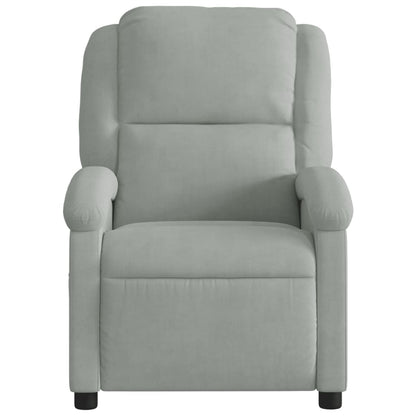 Fauteuil elektrisch verstelbaar stof lichtgrijs Nee Elektrisch verstelbaar