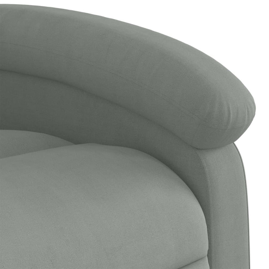 Fauteuil elektrisch verstelbaar stof lichtgrijs Nee Elektrisch verstelbaar