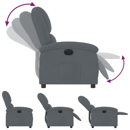 Fauteuil Stof Donkergrijs Nee Elektrisch verstelbaar