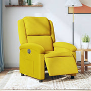 Fauteuil elektrisch verstelbaar geel stof