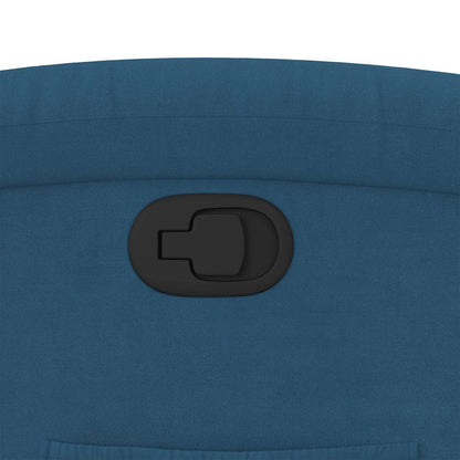 Sta-Opstoel Fluweel Blauw 1 Nee