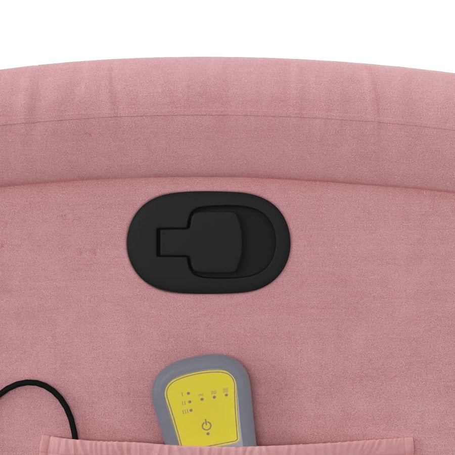 Sta-op-massagestoel verstelbaar fluweel roze