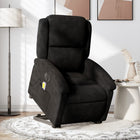 Electric reclining massage chair black velvet