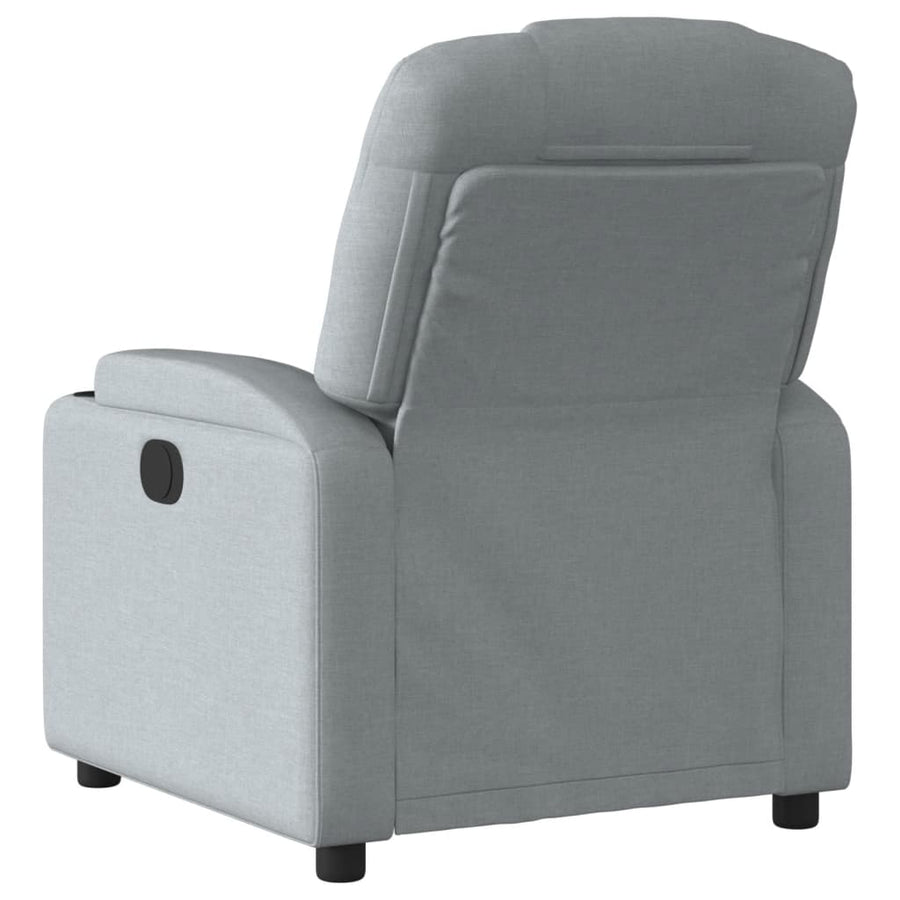 Fauteuil elektrisch verstelbaar stof lichtgrijs Nee Elektrisch verstelbaar