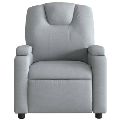 Fauteuil elektrisch verstelbaar stof lichtgrijs Nee Elektrisch verstelbaar