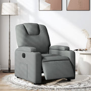 Fauteuil elektrisch verstelbaar stof donkergrijs 74x88x97 cm