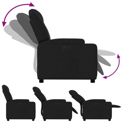 Fauteuil Verstelbaar Elektrisch Stof Zwart 1 Nee Elektrisch verstelbaar
