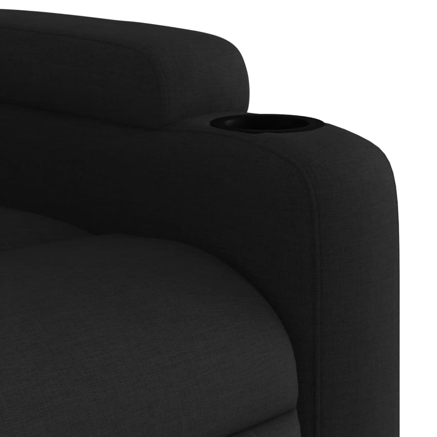 Fauteuil Verstelbaar Elektrisch Stof Zwart 1 Nee Elektrisch verstelbaar