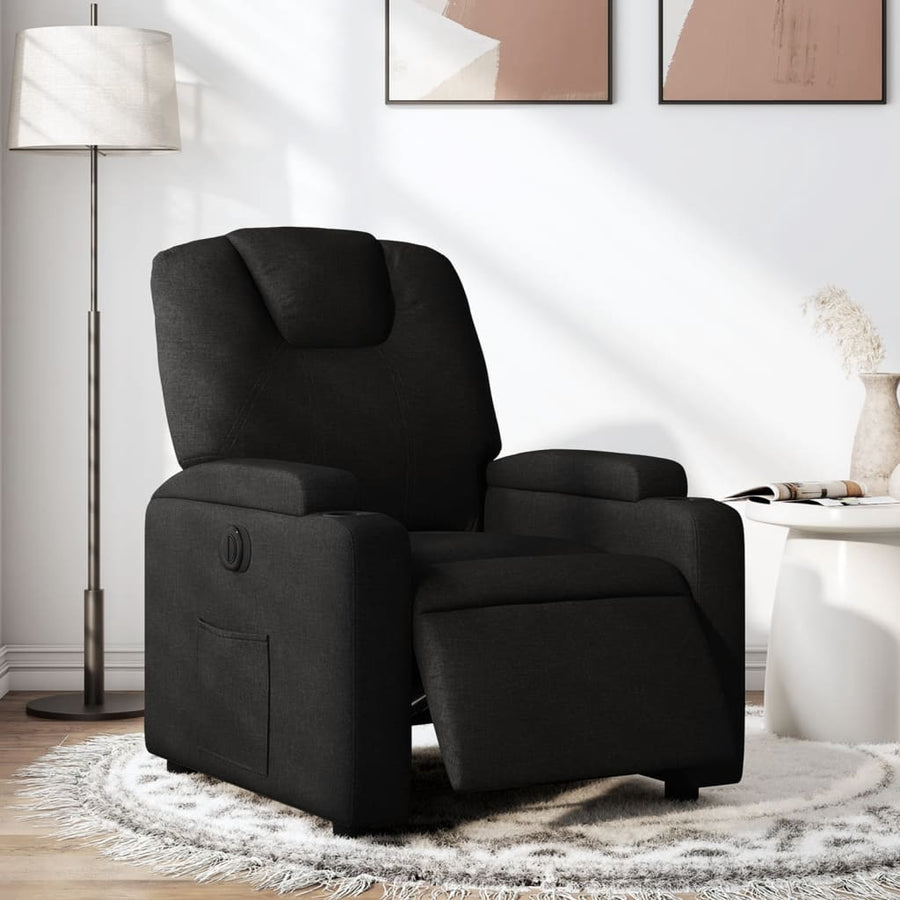 Massagestoel Stof Zwart