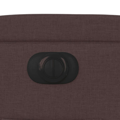 Fauteuil verstelbaar elektrisch stof donkerbruin 1 Nee