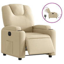 Fauteuil Verstelbaar Elektrisch Stof Kleurig Crème Nee Elektrisch verstelbaar
