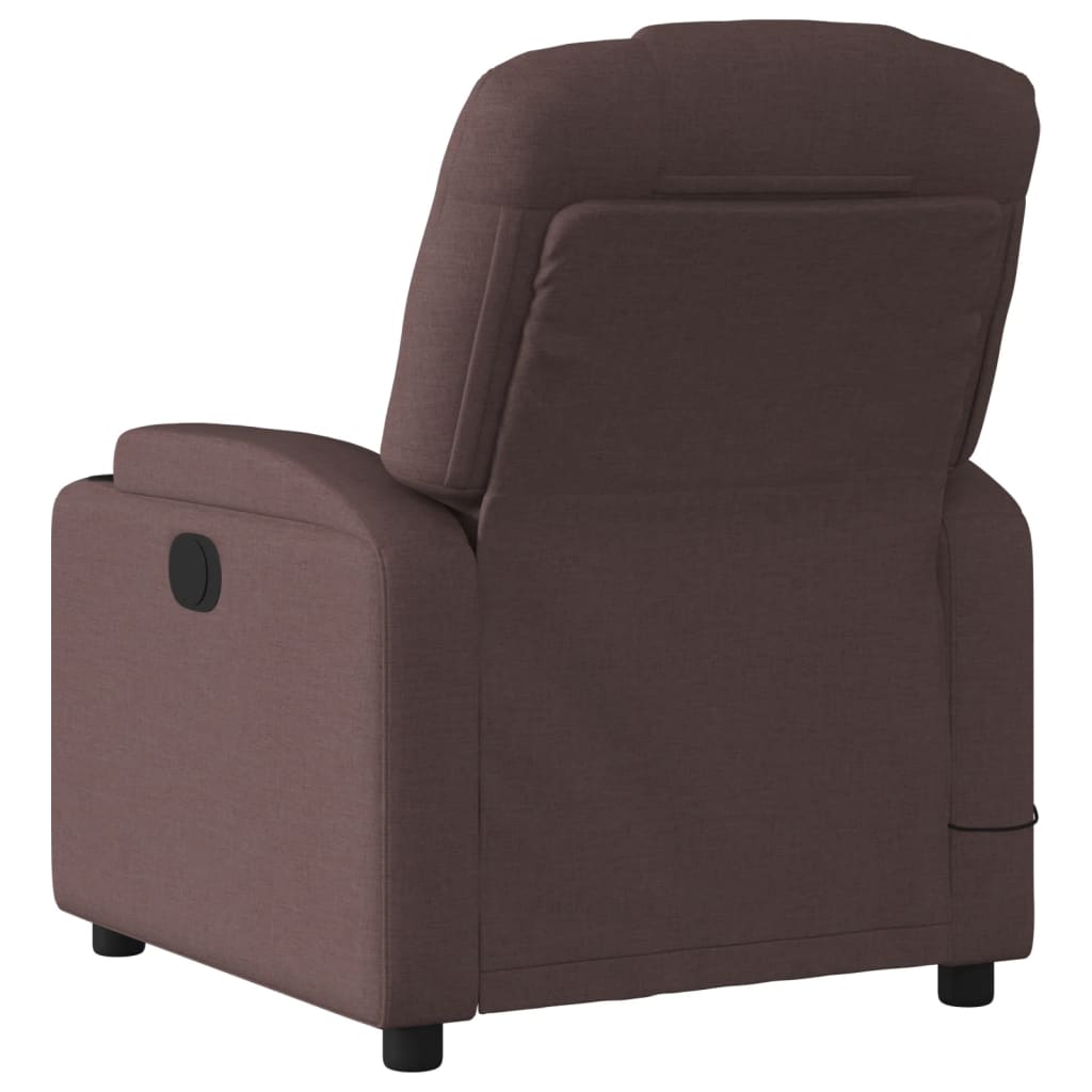 Massagestoel Stof Donkerbruin
