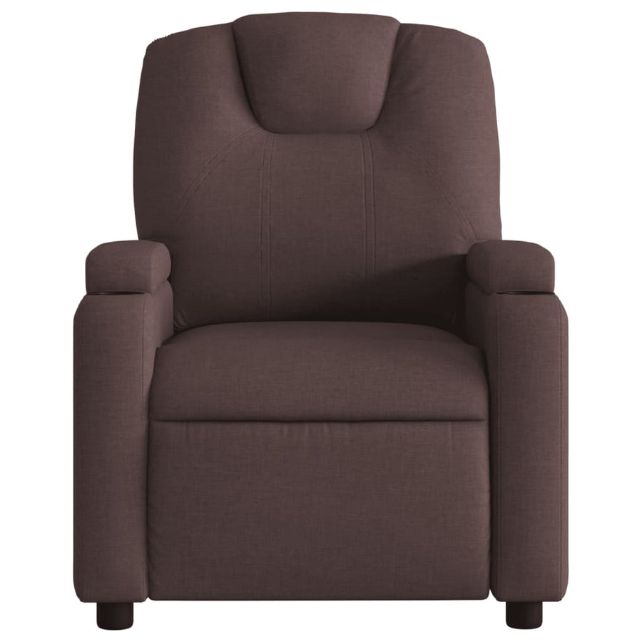 Massagestoel Stof Donkerbruin