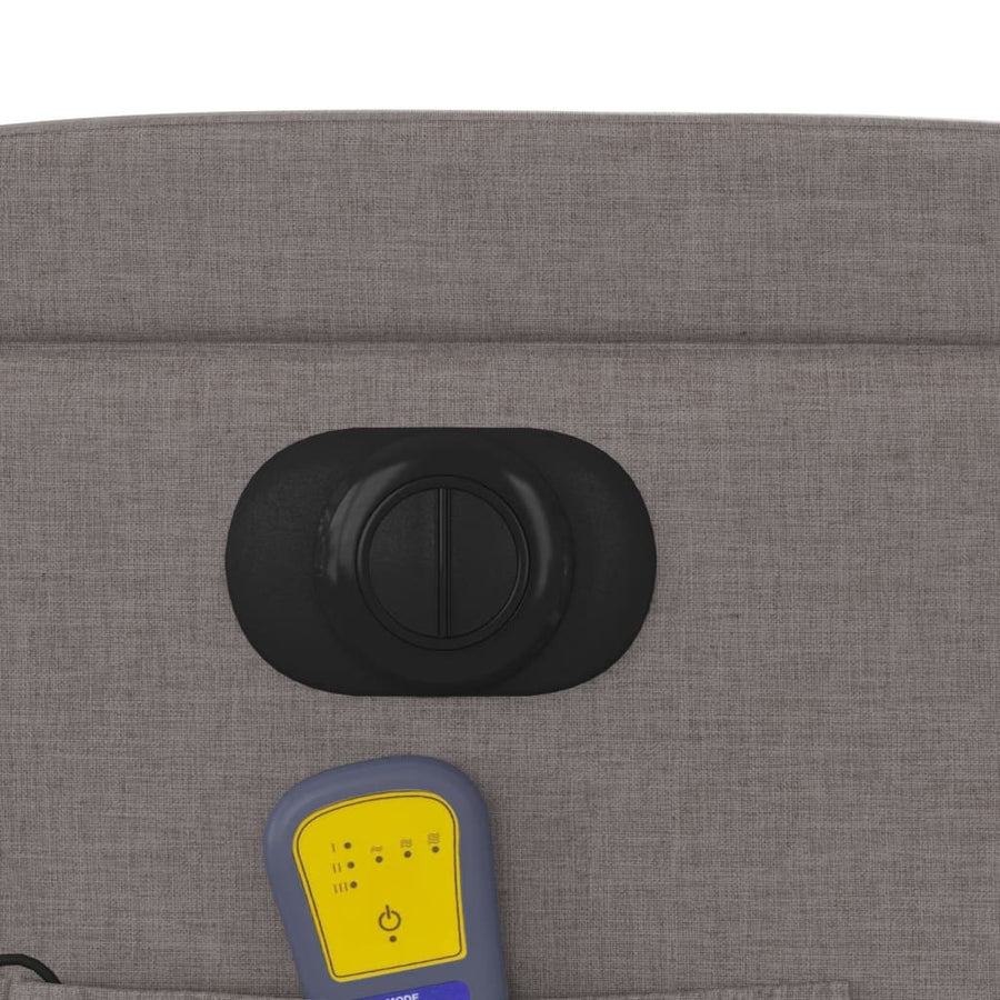 Massagestoel Stof Taupe 1 Ja Elektrisch verstelbaar
