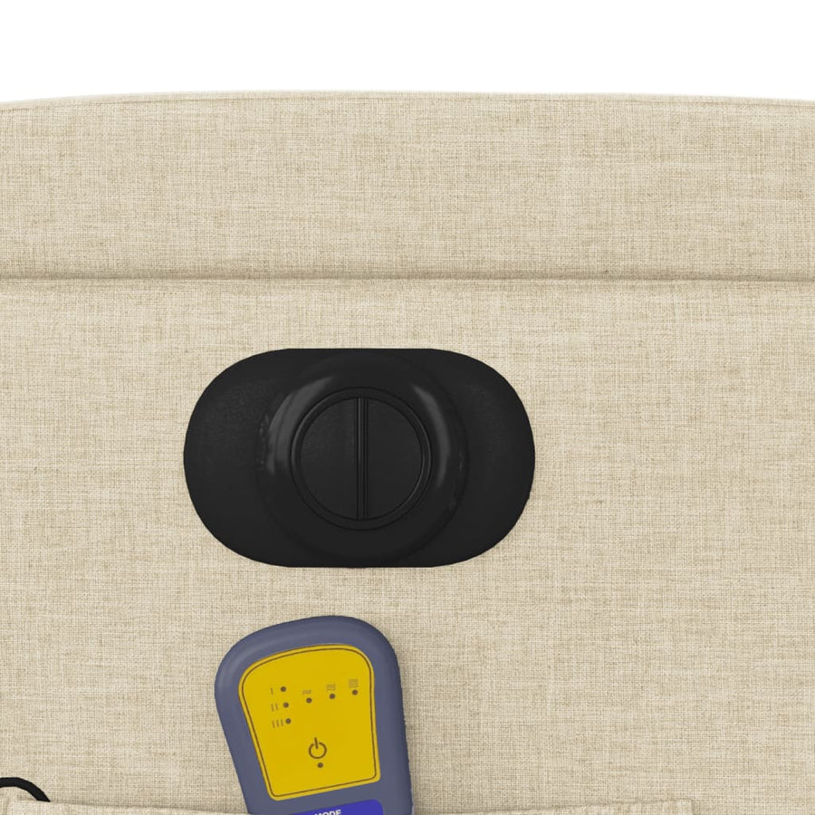 Massagestoel Stof Kleurig Crème Ja Elektrisch verstelbaar