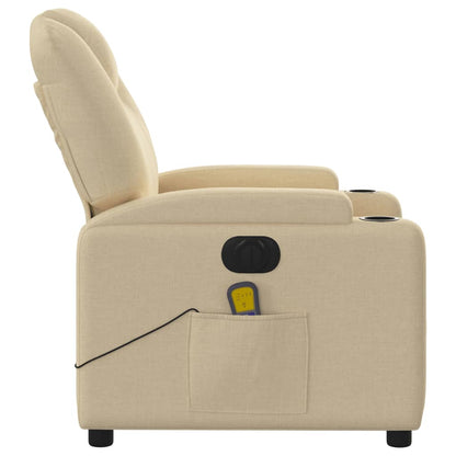Massagestoel Stof Kleurig Crème Ja Elektrisch verstelbaar