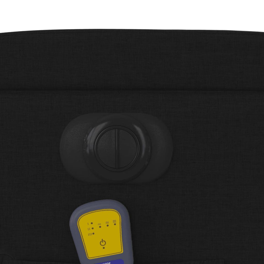 Sta-Op-Massagestoel Stof Zwart Ja Elektrisch verstelbaar
