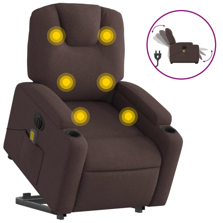 Sta-op-massagestoel stof Ja Elektrisch verstelbaar