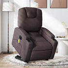 Electric recliner massage chair fabric dark brown