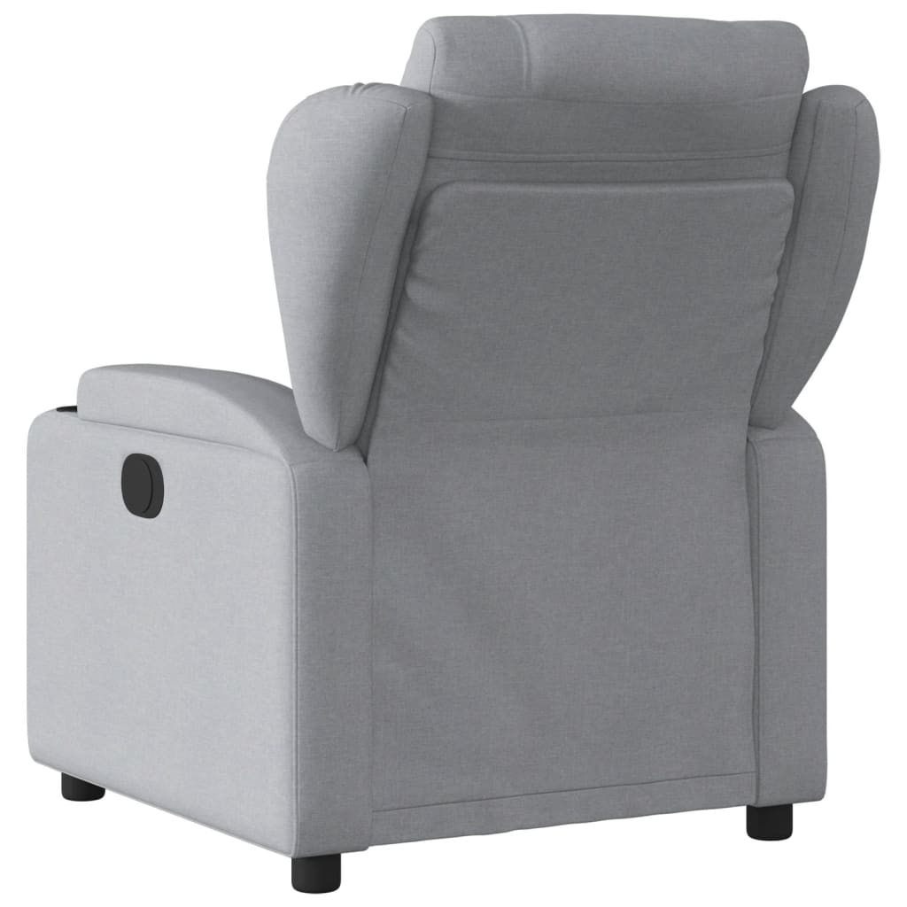 Fauteuil elektrisch verstelbaar stof lichtgrijs Nee Elektrisch verstelbaar