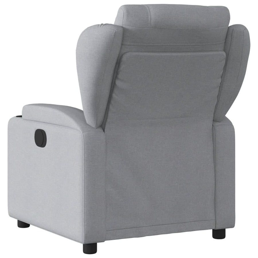 Fauteuil elektrisch verstelbaar stof lichtgrijs Nee Elektrisch verstelbaar