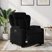 Fauteuil elektrisch verstelbaar stof zwart