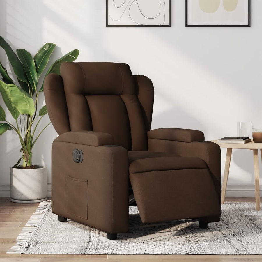 Massagestoel Stof Bruin