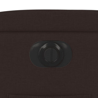 Fauteuil Verstelbaar Elektrisch Stof Donkerbruin Nee Elektrisch verstelbaar