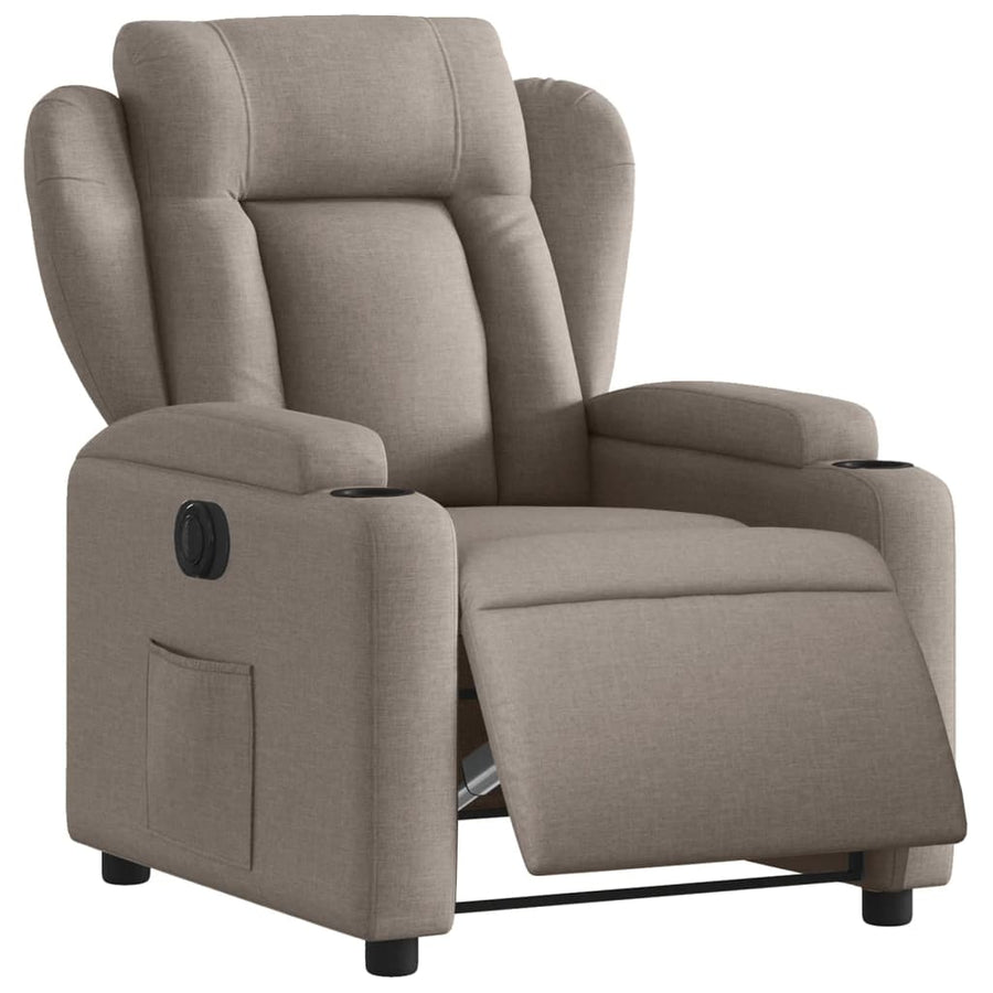 Fauteuil Verstelbaar Elektrisch Stof Taupe Nee Elektrisch verstelbaar