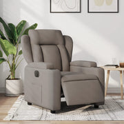 Fauteuil elektrisch verstelbaar stof taupe