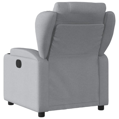 Massagestoel Stof Lichtgrijs Ja Elektrisch verstelbaar
