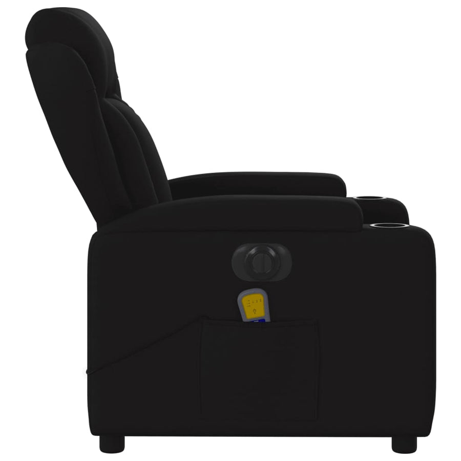 Massagestoel Stof Zwart Ja Elektrisch verstelbaar