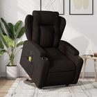 Electric recliner massage chair fabric dark brown