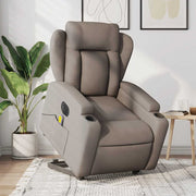 Sta-op stoel massage elektrisch taupe