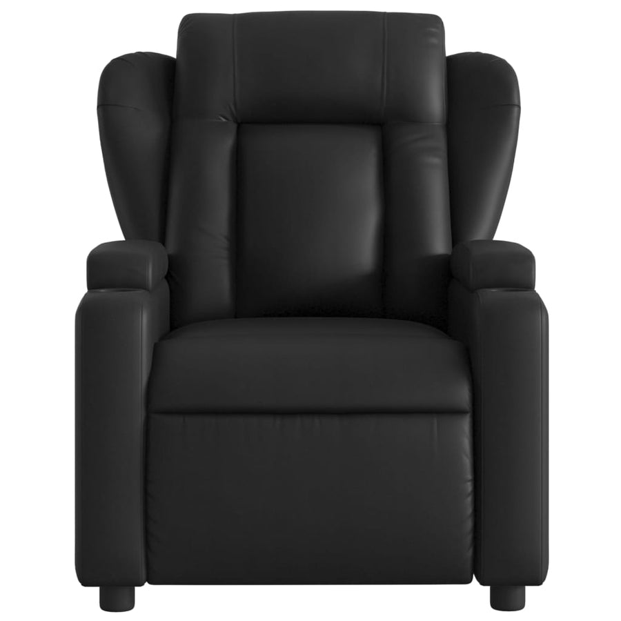 Fauteuil elektrisch verstelbaar kunstleer zwart Nee Elektrisch verstelbaar