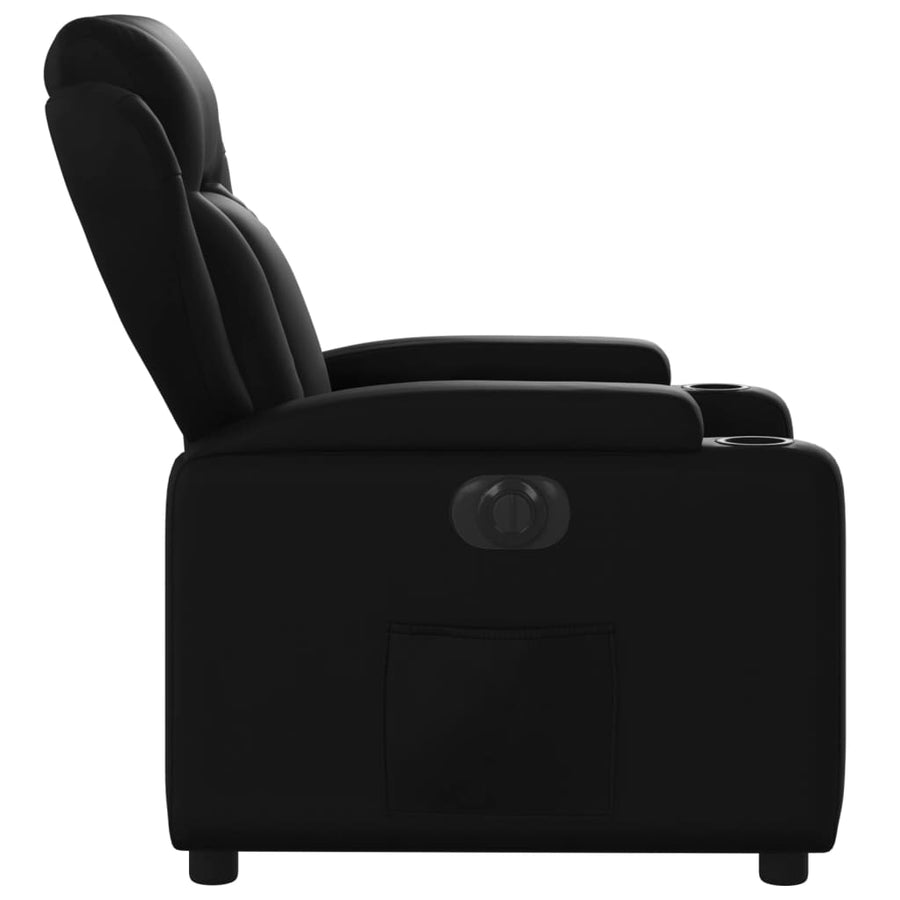 Fauteuil elektrisch verstelbaar kunstleer zwart Nee Elektrisch verstelbaar