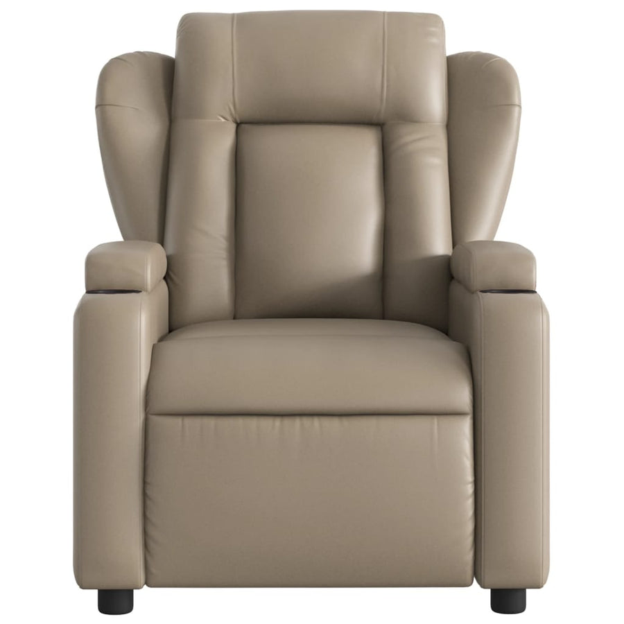 Fauteuil Verstelbaar Elektrisch Kunstleer Kleurig Cappuccino Nee Elektrisch verstelbaar