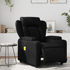 Massage chair adjustable electric faux leather black