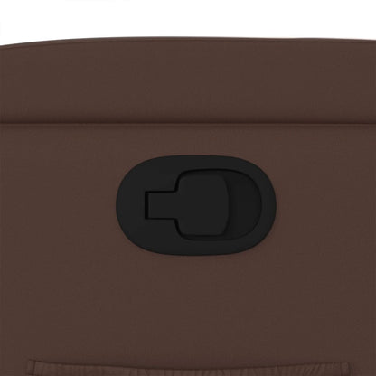 Sta-Op-Fauteuil Verstelbaar Kunstleer Bruin Nee Handmatig verstelbaar