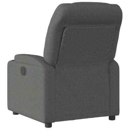 Fauteuil elektrisch verstelbaar stof donkergrijs Nee Elektrisch verstelbaar