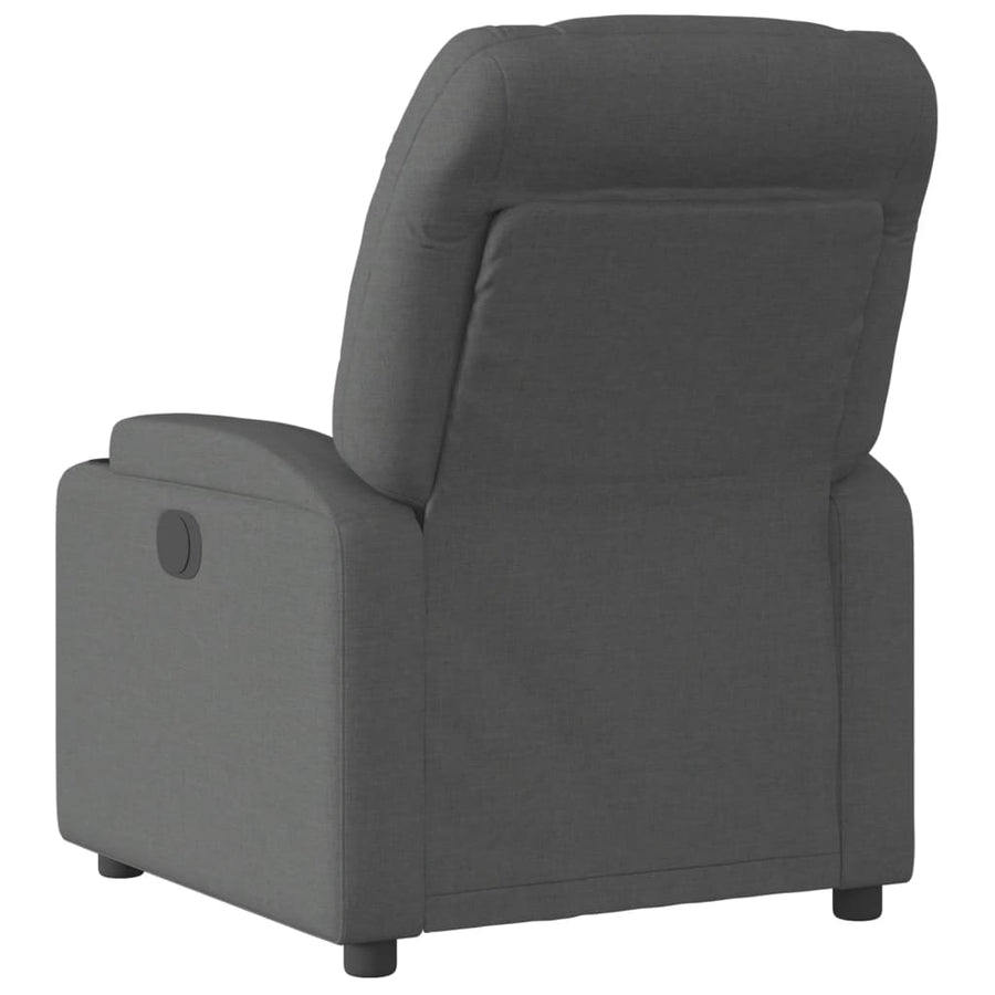 Fauteuil elektrisch verstelbaar stof donkergrijs Nee Elektrisch verstelbaar