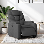 Fauteuil elektrisch verstelbaar stof donkergrijs 74x100 cm