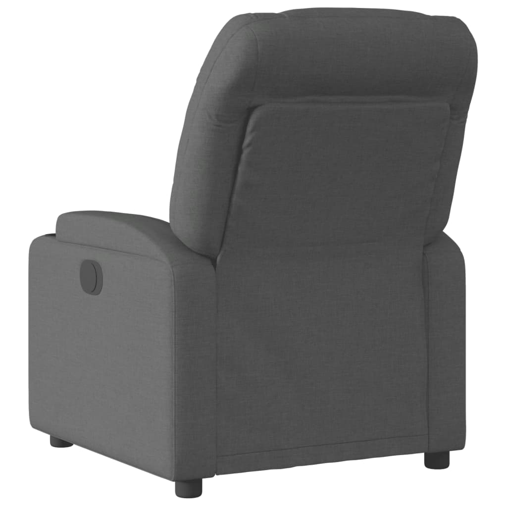 Fauteuil verstelbaar elektrisch stof zwart 1 Nee